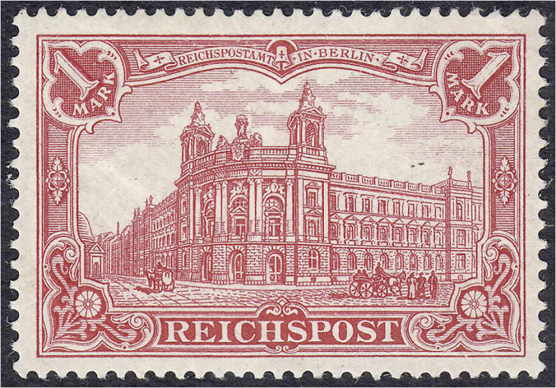 Briefmarken
Deutschland
Deutsches Reich
1 M. Reichspost 1900, postfrische Erh...