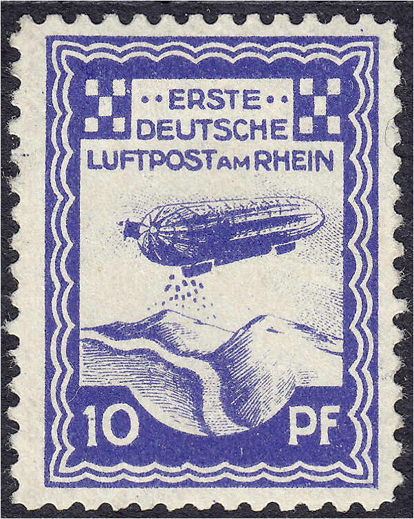 Briefmarken
Deutschland
Deutsches Reich
Halbamtliche Flugmarken / Zeppelinflu...