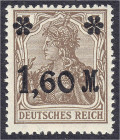 Briefmarken
Deutschland
Deutsches Reich
1.60 M auf 5 (Pf.) Freimarken 1921, (lebhaft)braun, postfrische Erhaltung, tiefst geprüft Tworek BPP. Mi. 2...