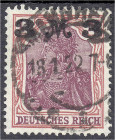 Briefmarken
Deutschland
Deutsches Reich
3 M auf 1 1/4 M karminrot/dunkelkarminlila 1921, sauber gestempelt, Farbe ,,b". Fotobefund Tworek BPP >Die ...