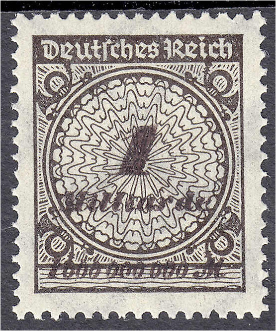 Briefmarken
Deutschland
Deutsches Reich
1 Mrd. M. Korbdeckelmuster 1923, schw...