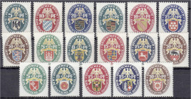 Briefmarken
Deutschland
Deutsches Reich
Deutsche Nothilfe 1925, 1926, 1928 und 1929, vier komplette postfrische Sätze, unsigniert. Mi. 760,-€. ** M...
