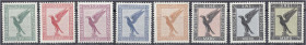 Briefmarken
Deutschland
Deutsches Reich
5 Pf. - 3 M Flugpost 1926, kompletter Satz in postfrischer Erhaltung, 50 Pf. bis 3 M. geprüft Schlegel BPP....