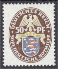 Briefmarken
Deutschland
Deutsches Reich
50 Pf. Deutsche Nothilfe 1926, postfrisch, liegendes Wasserzeichen 2 Y. Fotoattest Schlegel BPP >Die Marke ...