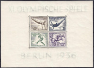 Briefmarken
Deutschland
Deutsches Reich
Olympische Sommerspiele 1936, postfrisch, z dickes Papier (ab 0,19mm), bestens geprüft Schlegel BPP. Mi. 30...