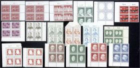Briefmarken
Deutschland
Bundesrepublik Deutschland
Ehrlich u. Behring, Bonifatius, Wohlfahrt 1954, Gauß, Schiller, Kraftpost, Lechfeld, Wohlfahrt 1...