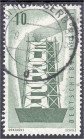 Briefmarken
Deutschland
Bundesrepublik Deutschland
10 Pf. Europa 1956, sauber gestempelt, seitenverkehrtes Wasserzeichen. Fotobefund Schlegel BPP >...