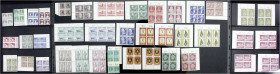 Briefmarken
Lots und Sammlungen
Deutschland (alphabetisch)
Berlin 1954/1990 **: Schöne Sammlung Viererblöcke ab 1954, fast nur Bogenecken, augensch...