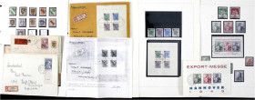 Briefmarken
Lots und Sammlungen
Deutschland (alphabetisch)
Deutschland nach 1945 */**/gest./Briefe: Westzonen, interessante Dokumentation der Entwi...