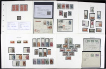 Briefmarken
Lots und Sammlungen
Deutschland (alphabetisch)
Saargebiet 1920-1934 */**/gest.: Saubere Teilsammlung auf Borek-Blättern mit guten Volks...