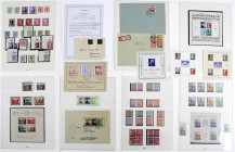 Briefmarken
Lots und Sammlungen
Deutschland (alphabetisch)
Sowjetische Zone 1945-1949 */**/gest.: Reichhaltige Sammlung im dicken Lindner-Ringbinde...