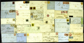 Briefmarken
Briefe
Lots und Sammlungen Deutschland (alphabetisch)
Altdeutschland: Gehaltvoller Posten mit insgesamt über 300 Belegen, enthalten sin...