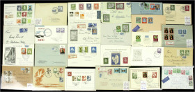 Briefmarken
Briefe
Lots und Sammlungen Deutschland (alphabetisch)
Bundesrepublik: Hochwertiges Lot von nur gesuchten Belegen der Anfangszeit, dabei...