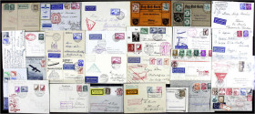 Briefmarken
Briefe
Lots und Sammlungen Deutschland (alphabetisch)
Deutsches Reich-Flugpost: Schöne Partie von ca. 50 Belegen, dabei 30 Pf. Grüner u...