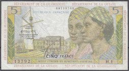 Banknoten
Ausland
Französ. Antillen
5 Francs o.D. (1964). III, selten. Pick 7b.