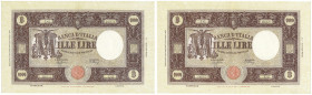 Banknoten
Ausland
Italien
2 X 1000 Lire: 11.11.1944. Mit Folgenummer. II-III. Pick 72a.