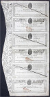 Banknoten
Altdeutschland
Westfalen
Reichsschulden-Amortisations-Casse: 6 X 6 Francs Gesetz v. 14.7.1808 senkr. zusammenhängend, vierteljährige Zins...