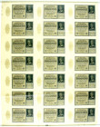 Banknoten
Die deutschen Banknoten ab 1871 nach Rosenberg
Deutsches Reich, 1871-1945
Kompletter Druckbogen zu 21 X 10.000 Mark Reichsdruck 19.1.1922...