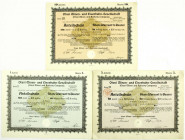 Banknoten
Die deutschen Banknoten ab 1871 nach Rosenberg
Deutsches Reich, 1871-1945
3 Anteilscheine, Berlin 12.9.1921 über 1, 5 und 10 Anteile von ...