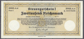 Banknoten
Die deutschen Banknoten ab 1871 nach Rosenberg
Deutsches Reich, 1871-1945
Steuerschein zu 2000 Reichsmark 24.3.1939. Einlösbar ab März 19...