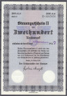 Banknoten
Die deutschen Banknoten ab 1871 nach Rosenberg
Deutsches Reich, 1871-1945
Steuerschein zu 200 Reichsmark 24.3.1939. Einlösbar ab November...