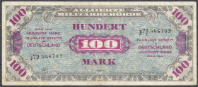 Banknoten
Die deutschen Banknoten ab 1871 nach Rosenberg
Deutschland unter alliierter Besatzung, 1945-1948
100 Mark Serie 1944. KN 8-stellig, davor...