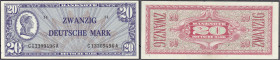 Banknoten
Die deutschen Banknoten ab 1871 nach Rosenberg
Westliche Besatzungszonen und BRD, ab 1948
20 Deutsche Mark (Liberty) o.D. (1948). Serie C...