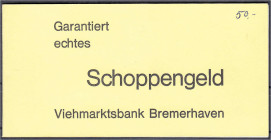 Banknoten
Die deutschen Banknoten ab 1871 nach Rosenberg
Westliche Besatzungszonen und BRD, ab 1948
Banknotenheftchen mit 5 X 10 Mark 1980, mit der...