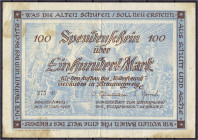 Banknoten
Deutsches Notgeld und KGL
Braunschweig (Niedersachsen)
Gemeinschaft für den Aufbau des "Volksfreund" Gebäudes, 100 Mark 15.1.1948. III-, ...