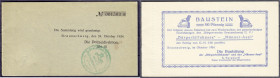 Banknoten
Deutsches Notgeld und KGL
Braunschweig (Niedersachsen)
Bauleitung der Bürgerhilfskasse und des "Männer Asyl" 6 X 50 Pfg. 24.10.1924. Komp...