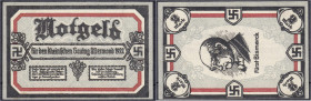 Banknoten
Deutsches Notgeld und KGL
Honnef a. Rhein (Rheinland)
2 Mark Schutz- und Trutzbund Ostermond. Rheinischer Gautag 1922. Bild 4 Fürst Bisma...