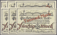 Banknoten
Deutsches Notgeld und KGL
Köln (Rheinland)
Verlag "Die Stimme v. Rhein": 6 X 1000 Mark Aufdruck auf 50 Mark 1922. Alle Reihen komplett. I...