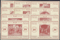Banknoten
Deutsches Notgeld und KGL
Kraiburg am Inn (Bayern)
Markt: 10 versch. Scheine zu 25 Pfg., gültig bis 1.5.1922. Alle ohne KN. I-II, selten....