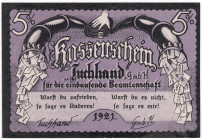 Banknoten
Deutsches Notgeld und KGL
Magdeburg (Sachsen)
Tuchhandelsgesellschaft G.m.b.H, 5 % Rabatt 1921. II, selten. Lindman 833A.