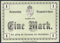 Banknoten
Deutsches Notgeld und KGL
Neuenkirchen (Oldenburg)
1 Mark der Gemeinde o.D. Ohne Wz. Nur gültig bei Entnahme von Brennstoffen. I-, äußers...