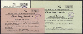 Banknoten
Deutsches Notgeld und KGL
Vegesack (Hannover)
Bremer Vulkan Schiffbau und Maschinenfabrik, 3 Scheine zu 1/2, 1 u. 2 Mark o.D. Alle mit St...