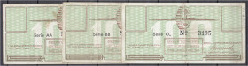 Banknoten
Deutsches Notgeld und KGL
Westerbork (Niederlande)
Lager, Gutschein, 3 X 100 Cent 15.2.1944. Serie AA, BB, CC. III-IV, selten. Grabowski....