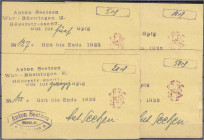 Banknoten
Deutsches Notgeld und KGL
Wilhelmshaven-Rüstringen (Oldenburg)
Anton Seetzen 5, 10, 20 und 50 Gpfg. o.D. Gültig bis Ende 1923. Weder bei ...