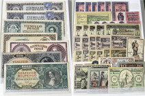 Banknoten
Lots
Lots ausländischer Banknoten
Österreich/Ungarn: ca., 1500 Scheine, über Staatsnote, Notgeld und Firmennotgeld bis zu Serienscheinen....