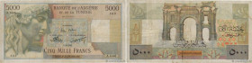 Country : ALGERIA 
Face Value : 5000 Francs  
Date : 02 septembre 1955 
Period/Province/Bank : Banque de l'Algérie et de la Tunisie 
Catalogue referen...
