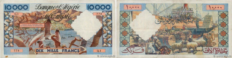 Country : ALGERIA 
Face Value : 10000 Francs  
Date : 31 janvier 1955 
Period/Pr...