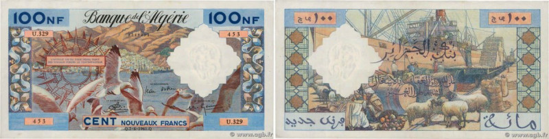 Country : ALGERIA 
Face Value : 100 Nouveaux Francs  
Date : 02 juin 1961 
Perio...