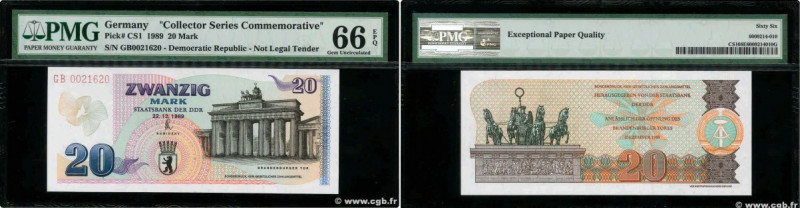 Country : GERMAN DEMOCRATIC REPUBLIC 
Face Value : 20 Mark Non émis 
Date : 22 d...