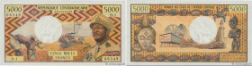 Country : CENTRAL AFRICAN REPUBLIC 
Face Value : 5000 Francs  
Date : (1974) 
Period/Province/Bank : B.E.A.C. 
Department : République Centrafricaine ...