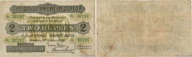 Country : CEYLON 
Face Value : 2 Rupees  
Date : 01 octobre 1921 
Period/Province/Bank : The Government of Ceylon 
Catalogue reference : P.18 
Alphabe...