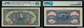 Country : CHINA 
Face Value : 1000 Yüan  
Date : 1944 
Period/Province/Bank : The Central Reserve Bank of China 
Catalogue reference : P.J032b 
Alphab...