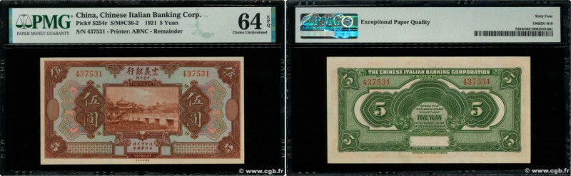 Country : CHINA 
Face Value : 5 Yuan  
Date : 15 septembre 1921 
Period/Province...