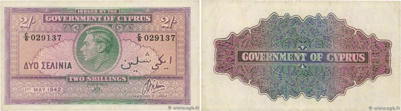 Country : CYPRUS 
Face Value : 2 Shillings  
Date : 01 mai 1942 
Period/Province...