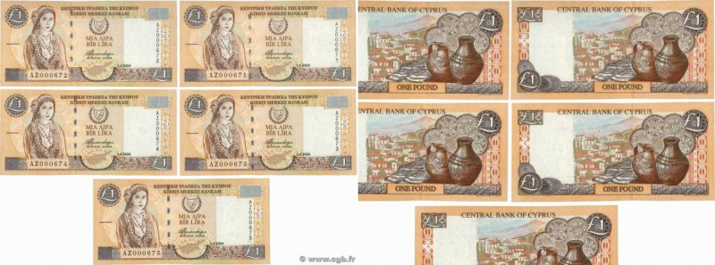 Country : CYPRUS 
Face Value : 1 Pound Consécutifs 
Date : 01 avril 2004 
Period...