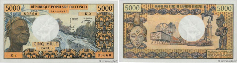 Country : CONGO 
Face Value : 5000 Francs  
Date : (1971) 
Period/Province/Bank ...